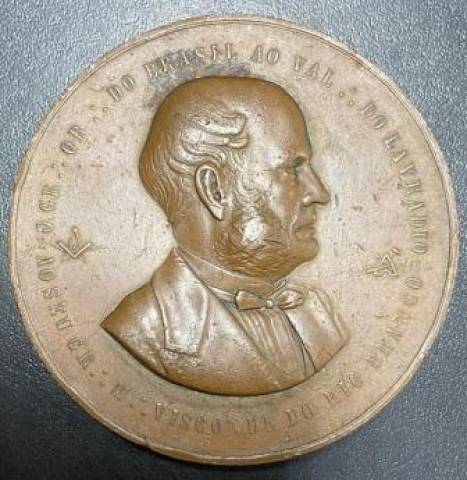Medalha alusiva ao Presidente do Conselho de Ministros Visconde do Rio Branco