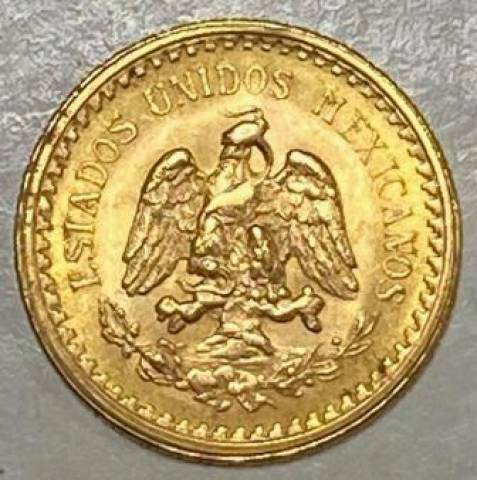 Moeda de Ouro 2.1/2 Pesos Mexicano