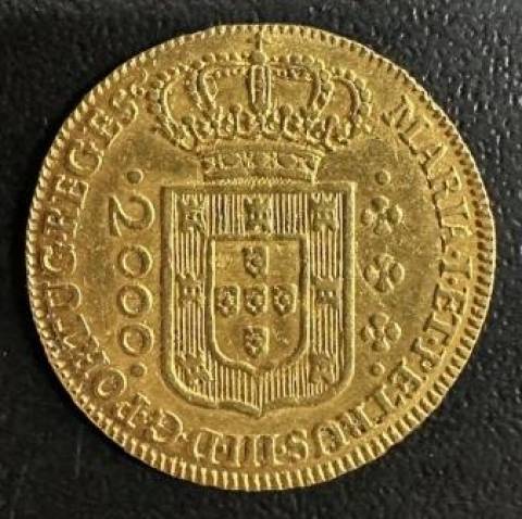 Catálogo Vieira Nº 466A 2.000 Réis 1778 Coroa Larga (baixa)