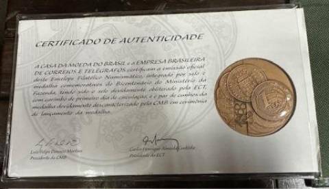 Medalha de Bronze Alusiva 200 Anos Ministério da Fazenda