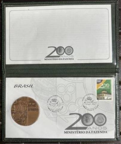 Medalha de Bronze Alusiva 200 Anos Ministério da Fazenda