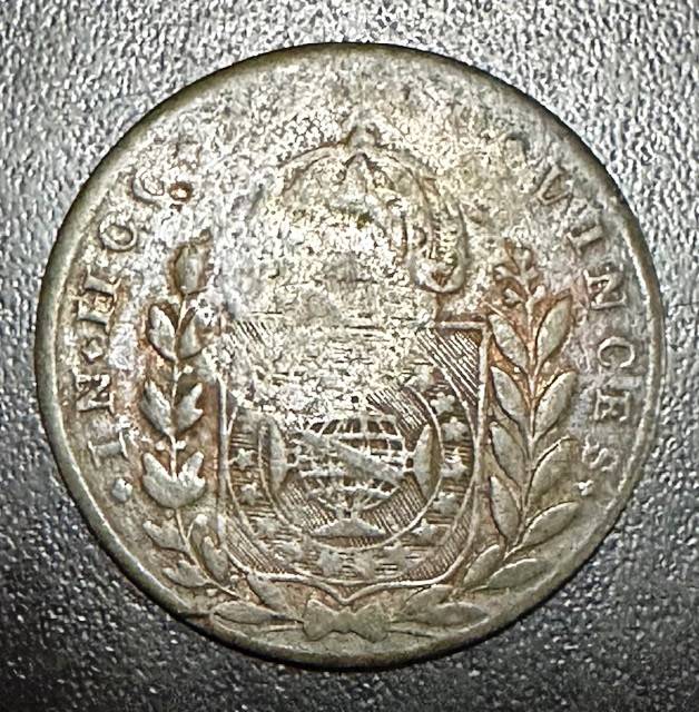 Catálogo Vieira Nº 585 40 Réis c/c 20 Réis 1825R