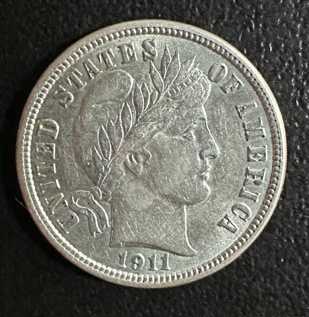 Moeda dos EUA One Dime 1911