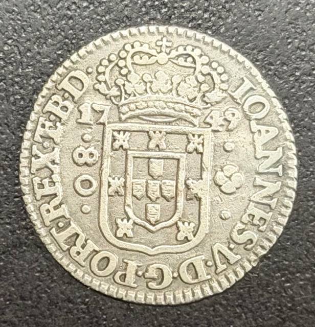 Catálogo Vieira Nº 061 80 Réis 1749