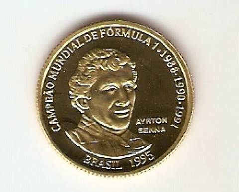 Catálogo Vieira Nº 723 - 20 Reais (Ayrton Senna) (Ouro)