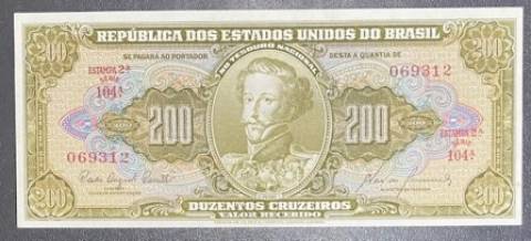 Catálogo Vieira Nº 098 - 200 Cruzeiros  (2º Estampa) (D.Pedro I)