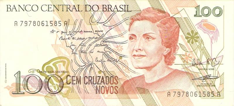 Catálogo Vieira Nº 207 - 100 Cruzados novos (Cecília Meirelles)