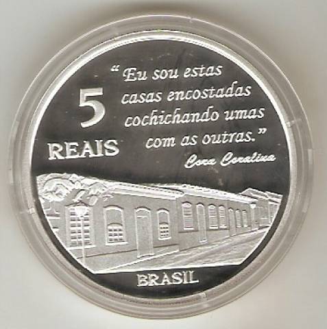 Catálogo Vieira Nº 617 - 5 Reais (Goiáis - Patrimônio da Humanidade - Unesco)
