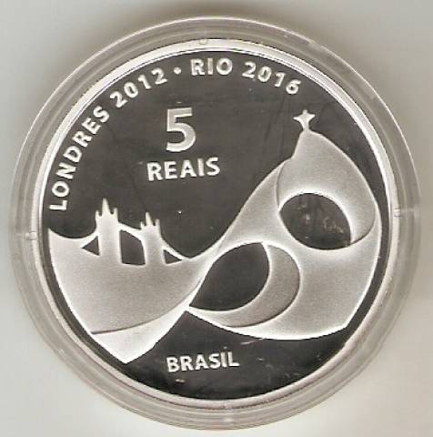 Catálogo Vieira Nº 615 - 5 reais (Comemorativa da Entrega da Bandeira Olímpica)
