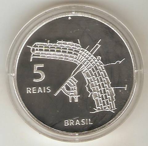 Catálogo Vieira Nº 612 - 5 Reais (Brasília - Patrimônio  da Humanidade - Unesco)