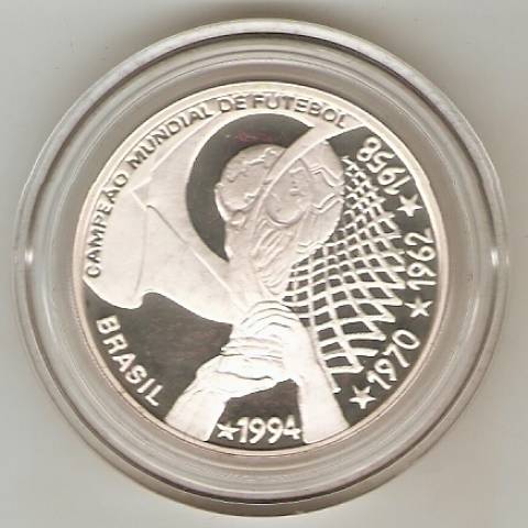 Catálogo Vieira Nº 598 - 4 Reais (Tetracampeonato Mundil de Futebol)
