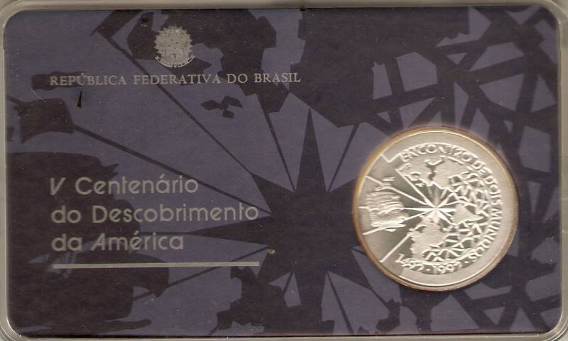 Catálogo Vieira Nº 595 - 500 Cruzeiros (5º Cent. do Descobrimento da América)