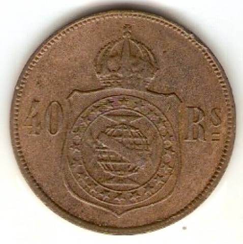 Catálogo Vieira Nº 1 - 40 Réis (Bronze)
