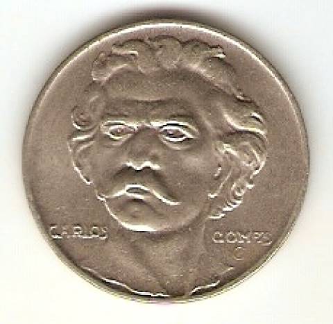 Catálogo Vieira Nº 129 - 300 Réis (Carlos Gomes) (Níquel)