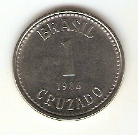 Catálogo Vieira Nº 16 - 1 Cruzado (Reforma Monetária) (Aço)
