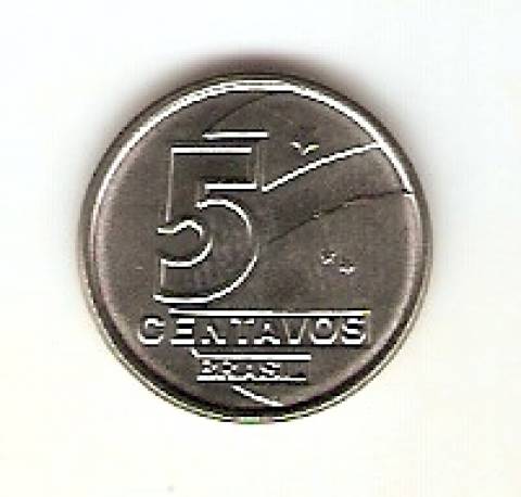 Catálogo Vieira Nº 3 - 5 Centavos (Pescador) (Reforma Monetária) (Aço)