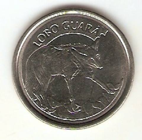 Catálogo Vieira Nº 7 - 100 Cruzeiros Reais (Lobo Guará) (Reforma Monetária) (Aço)