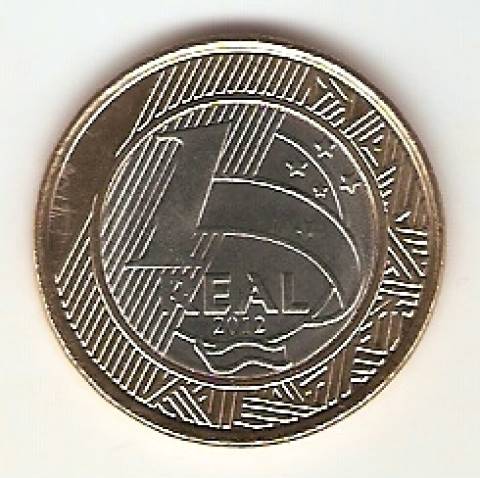 Catálogo Vieira Nº 96 - 1 Real (Bandeira Olímpica) (Bimetalica)