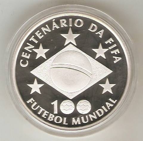 Catálogo Vieira Nº 608 - 2 Reais (Comemorativa do Centenário da FIFA)