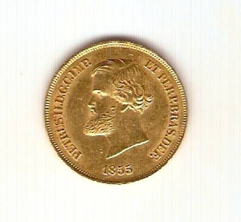 Catálogo Vieira Nº 637 - 10.000 Réis 1855 (Ouro)