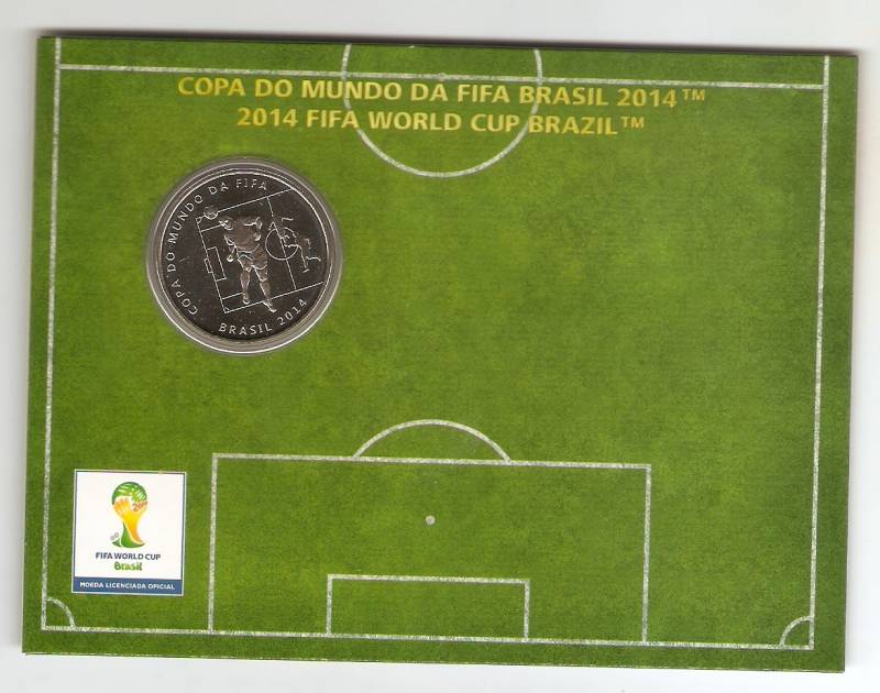 Moeda de Níquel Comemorativa Oficial da Copa do Mundo Brasil 2014 - A CABEÇADA