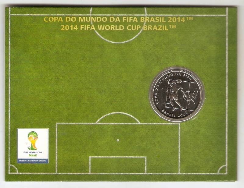 Moeda de Níquel Comemorativa Oficial da Copa do Mundo Brasil 2014 - A MATADA