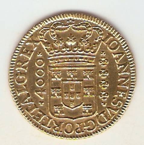 Catálogo Vieira Nº 061 - 4.000 Réis 1720 BBBB (Ouro)