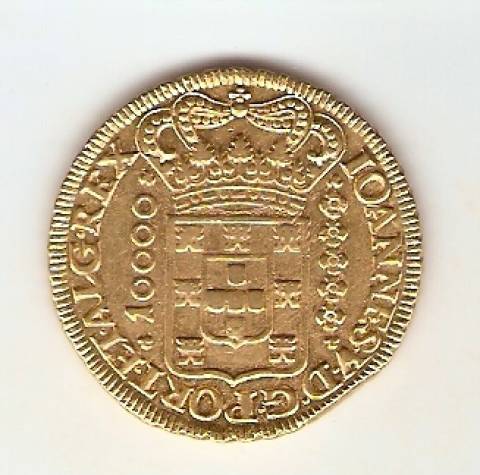 Catálogo Vieira Nº 094 - 10.000 Réis 1725 MMMM (Ouro)