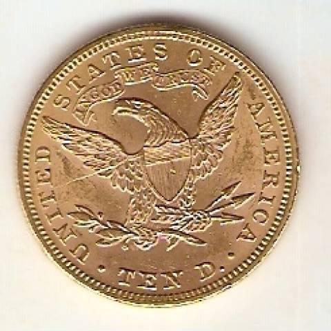 Moeda de Ouro 10 Dollars - Liberty