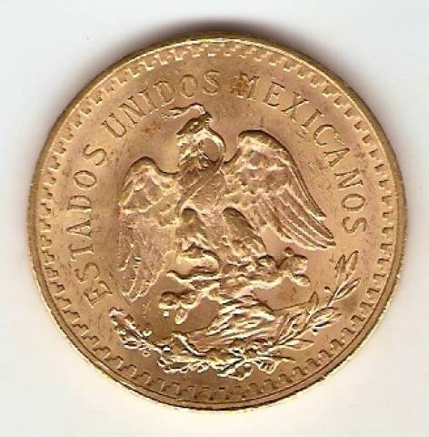 Moeda de Ouro 50 Pesos Mexicano - Ouro 22K - 41,6 gr.