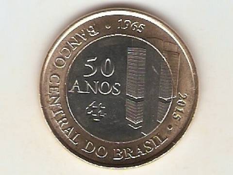 Moeda de Um Real Comemorativa aos 50 anos do Banco Central do Brasil