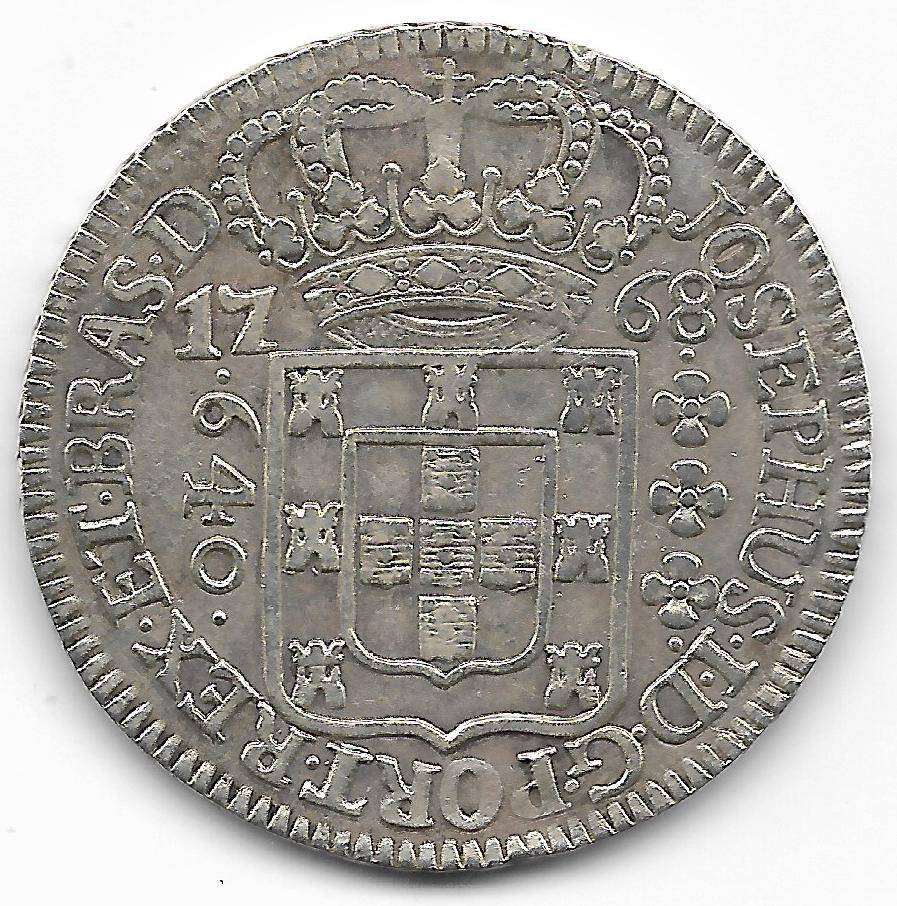 Catálogo Vieira Nº 177 - 640 Réis 1768 - SVBQ