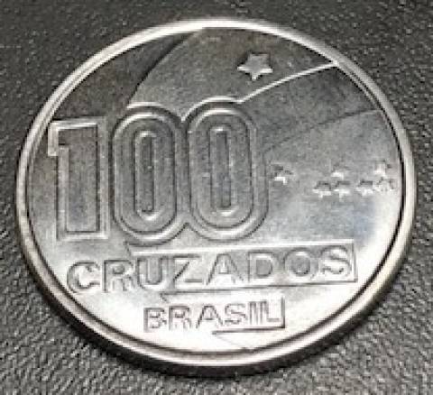 Catálogo Vieira Nº 24 - 100 Cruzados (100 Anos da Abolição Menino) (Reforma Monetária) (Aço)