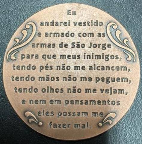Medalha Comemorativa Homenagem a São Jorge