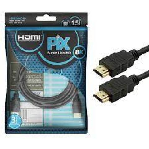 Cabo HDMI 8K 2.1 Super Ultra HD 4K 8K 1,5 Metros - PIX