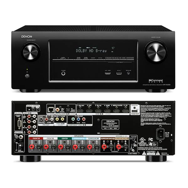 Receiver Denon AVR-X2000 7.1 Canais De 95w 3D/4K Lançamento - Ilha