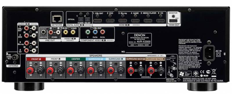 AVR-X2000 デノン AVアンプ 2013年製 AVR-X2000 - AVアンプ | Denon - 日本