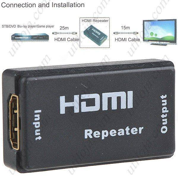 Repetidor Extensor Amplificador Profissional Hdmi 40 Metros