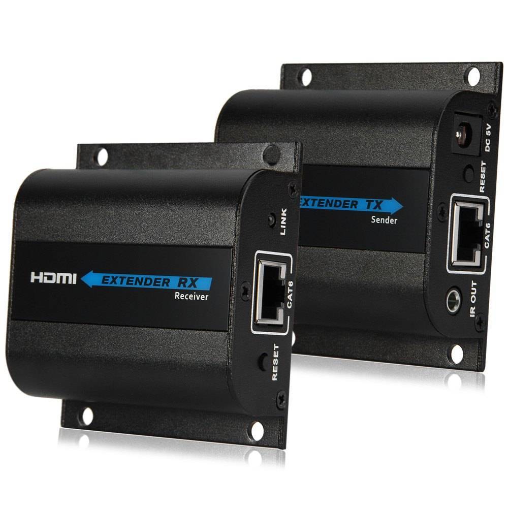 Hdmi Extender Tx Rx Transmitter Rj45 Cat6 1080p 30m