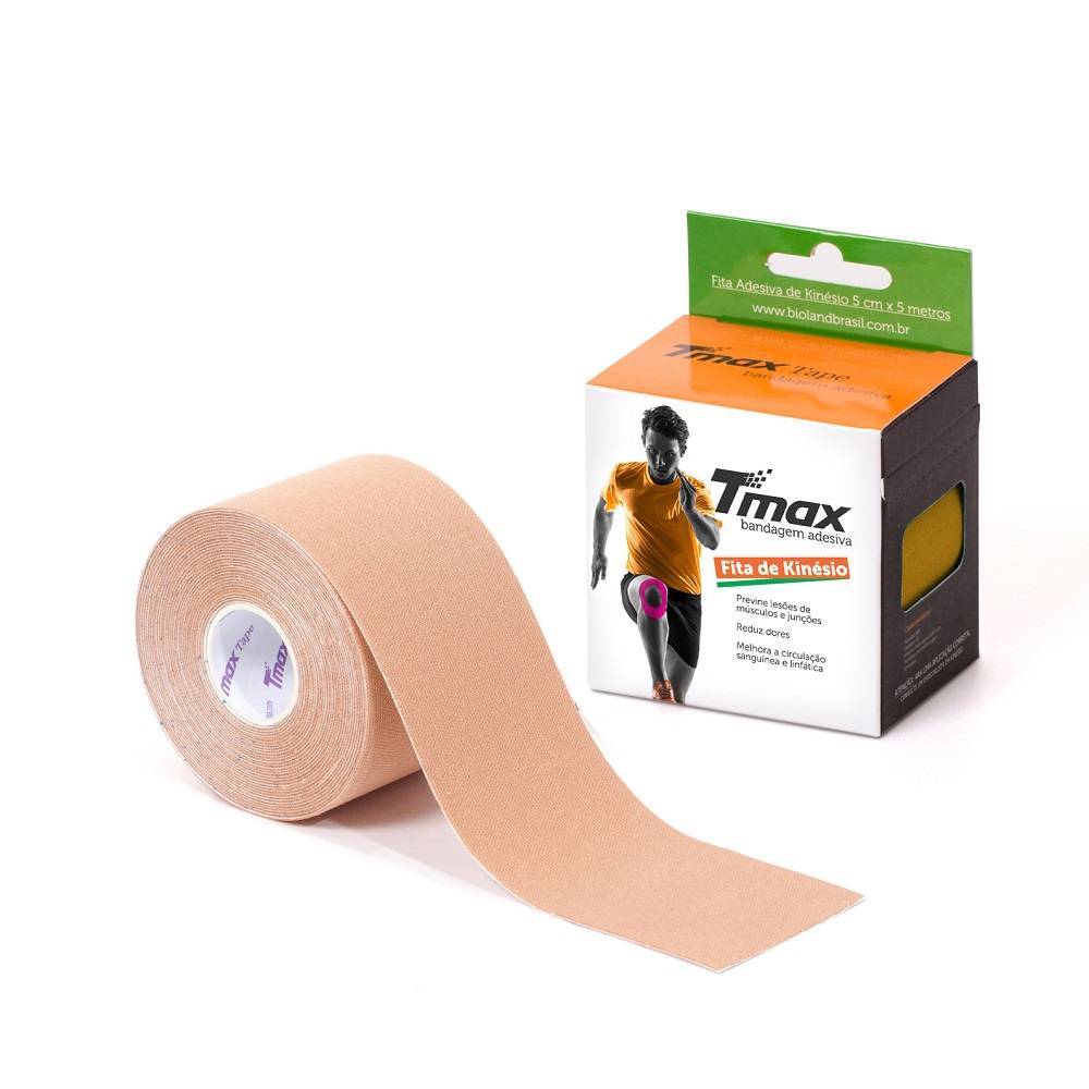 Bandagem Kinesio Tape TMax Bege Orto Curitiba