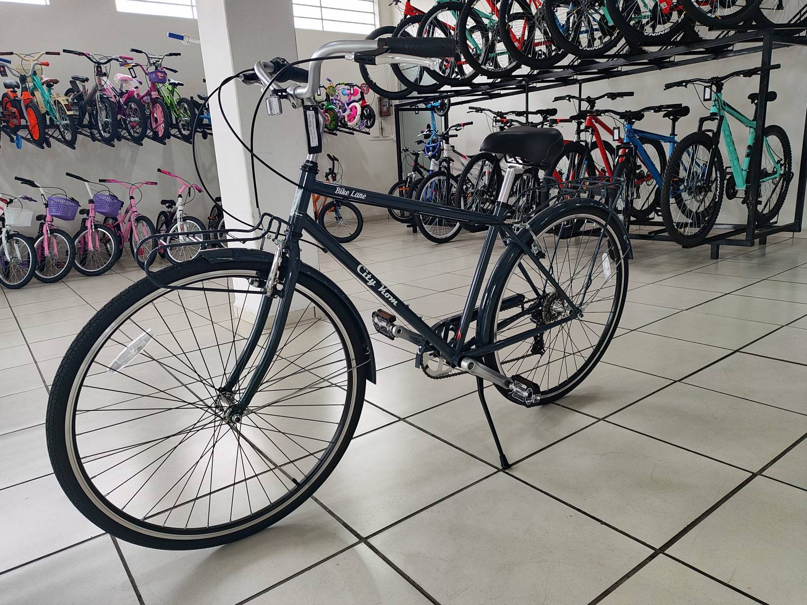 Bicicleta City Kom - City Lane Retrô 7V Aro 700 - Bike Portella