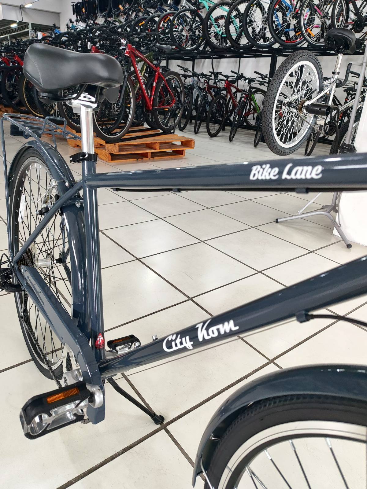 Bicicleta City Kom - City Lane Retrô 7V Aro 700 - Bike Portella
