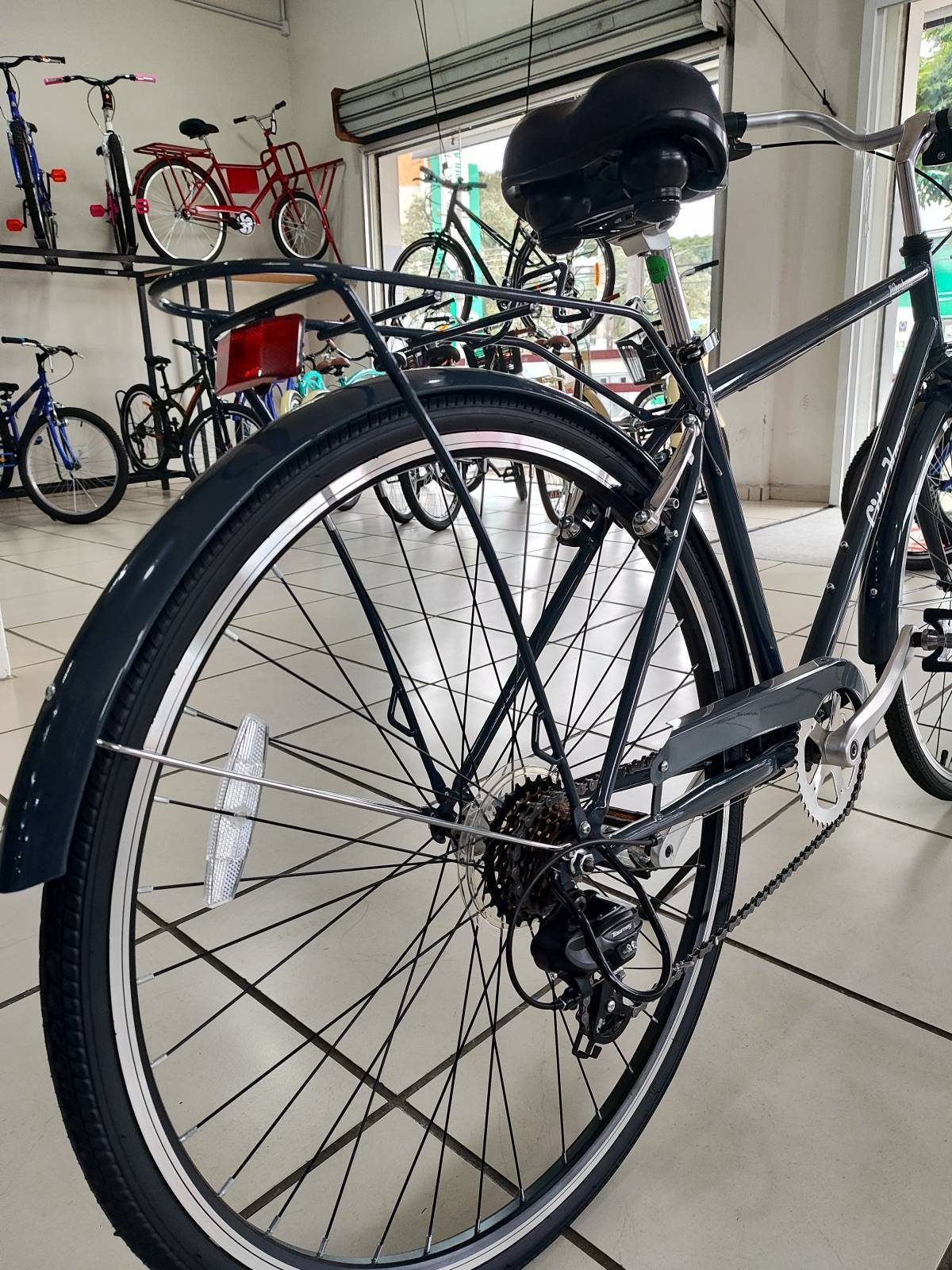 Bicicleta City Kom - City Lane Retrô 7V Aro 700 - Bike Portella