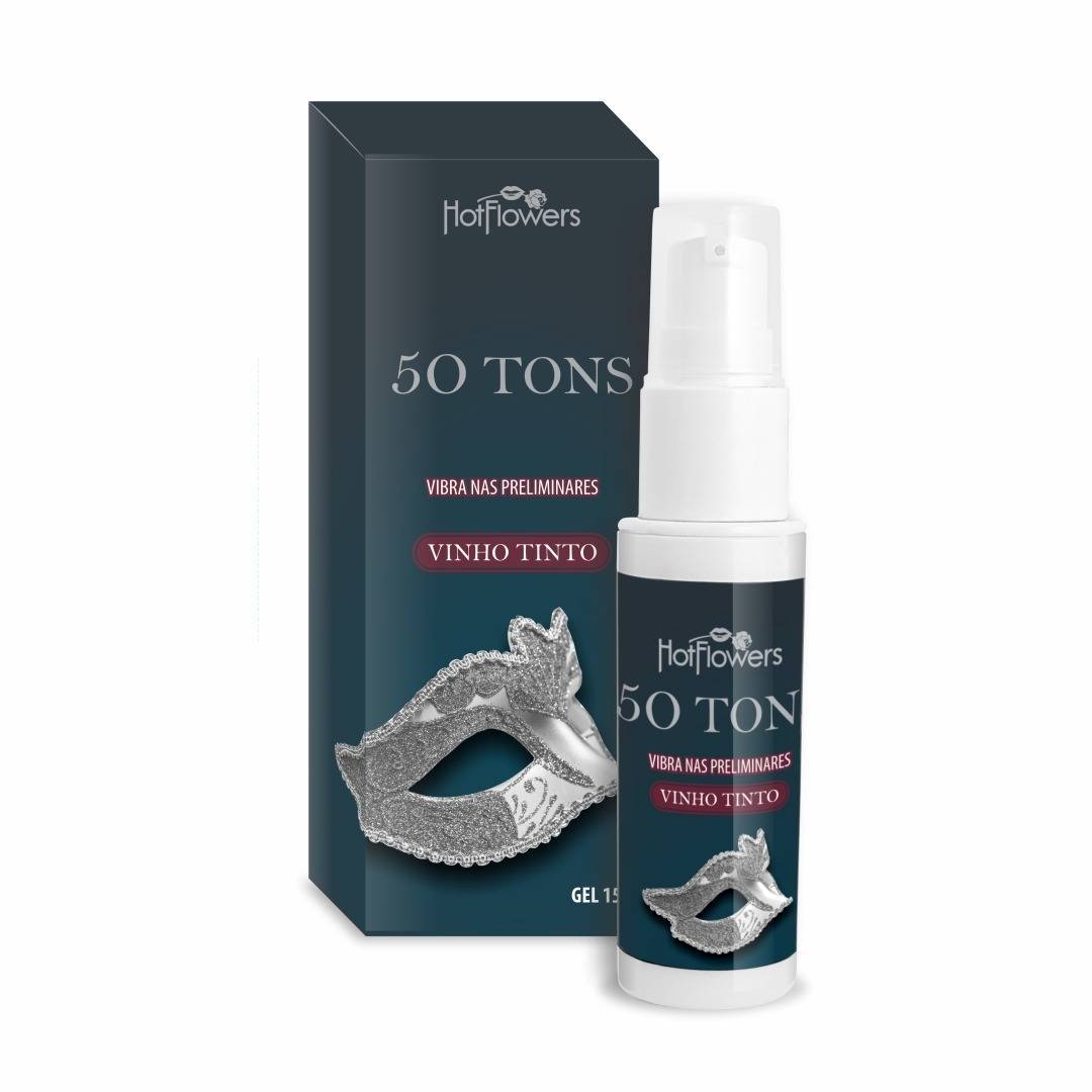 50 TONS DE VINHO TINTO- Gel Unissex que proporciona sensações vibrantes intensas.
