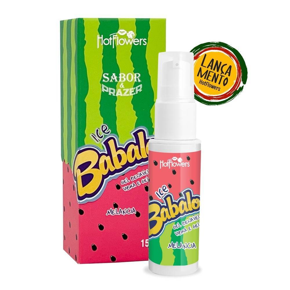 ICEL BABALOO MELANCIA-  Delicioso Aroma e Sabor ideal para Preliminares e sexo oral.