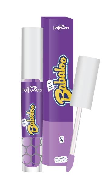Gloss Ice Babaloo Uva- Proporciona aos lábios o aspecto de brilho molhadinho