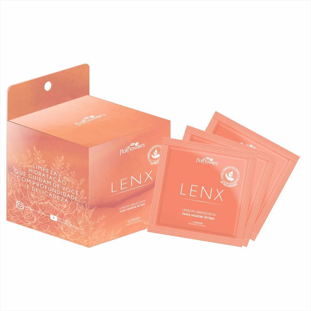 LENX HIGIENE ÍNTIMA - Lenços úmidecidos para higiene íntima.