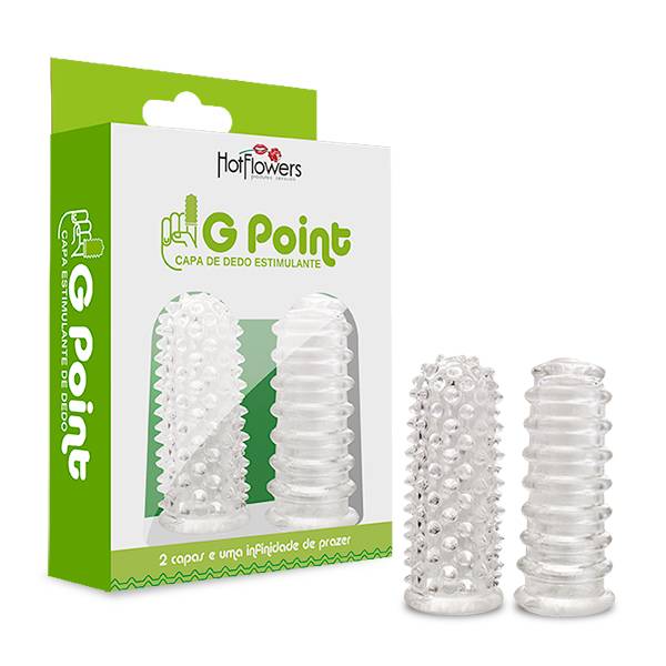  G POINT- Capa de Dedo Estimulante-2 Capas e uma infinidade de Prazer.