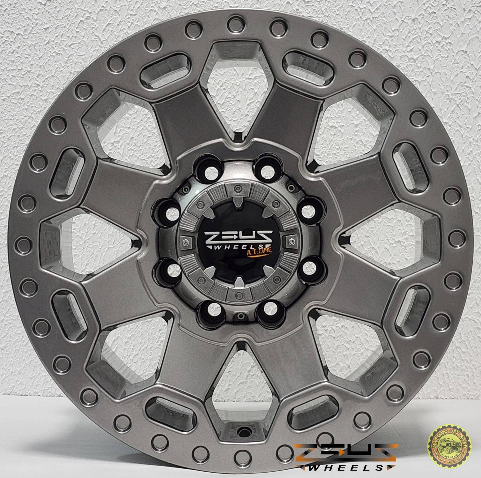 Roda 17x9 ZEUS, furação 8x170, off set 0 - F250/F350/MARRU