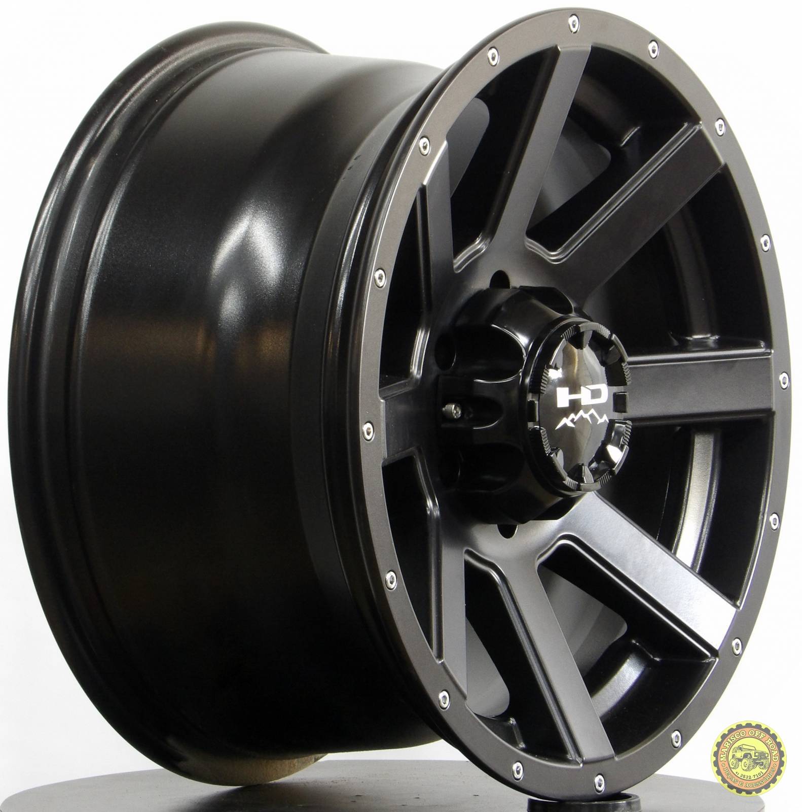 Roda 17x9 HD02, furação 6x139,7, off set +15 PICKUPS